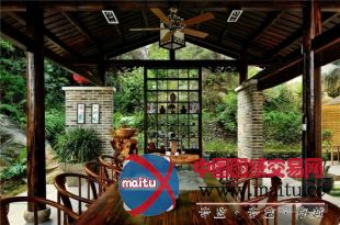 青山碧波间中式福州杯酒话山居休闲会所