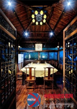 青山碧波间中式福州杯酒话山居休闲会所