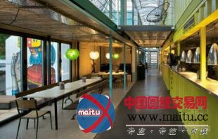 旧物回收英国伦敦集装箱餐厅设计