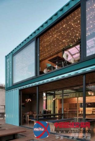 旧物回收英国伦敦集装箱餐厅设计