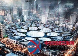 中国设计师为“2013年eVolo摩天大楼比赛”设计的行星坠毁处的大楼