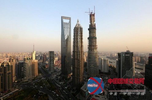 国内在建超级工程“上海中心”突破500米