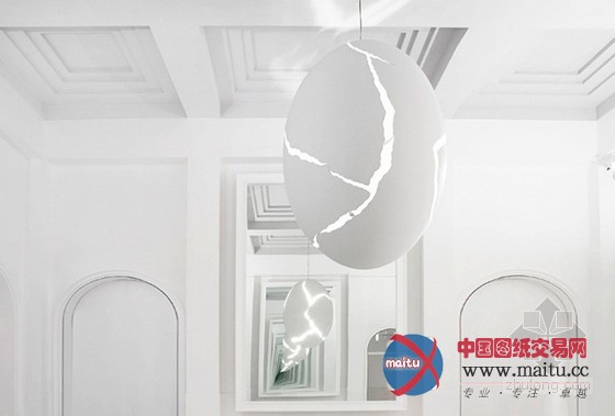 ingo maurer设计的巴西“破碎的鸡蛋”