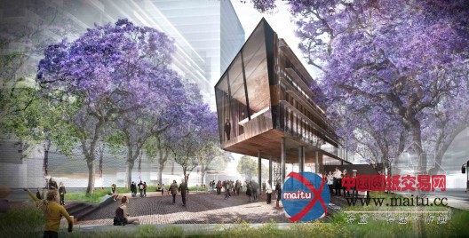 ASPEC的澳大利亚“绿荫广场图书馆”参赛作品