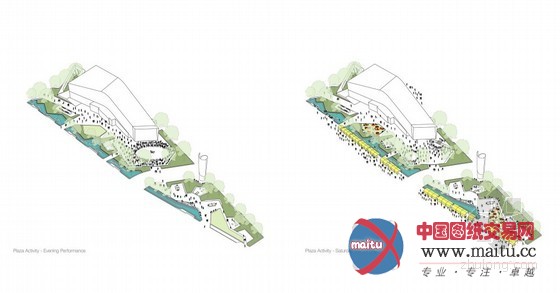 ASPEC的澳大利亚“绿荫广场图书馆”参赛作品
