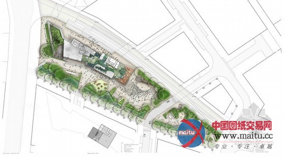 ASPEC的澳大利亚“绿荫广场图书馆”参赛作品