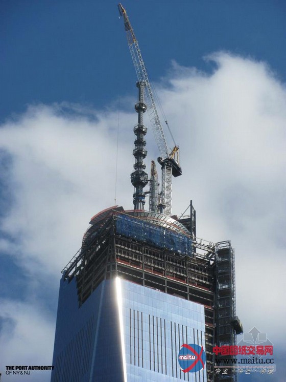 SOM设计的世界贸易中心大楼一号封顶仪式推迟