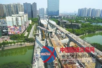 全长28.3公里的环形高架桥全线贯通