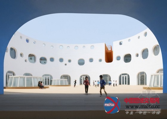 迫庆一郎设计彩虹般的天津循环幼儿园设计