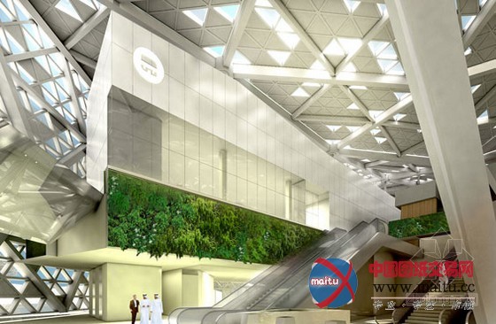 HM White设计的阿卜杜拉国王金融区会议中心公共景观