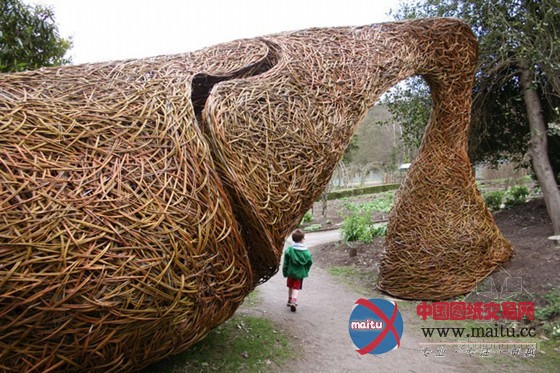 艺术家Laura Bacon用柳树编织的强大雕塑