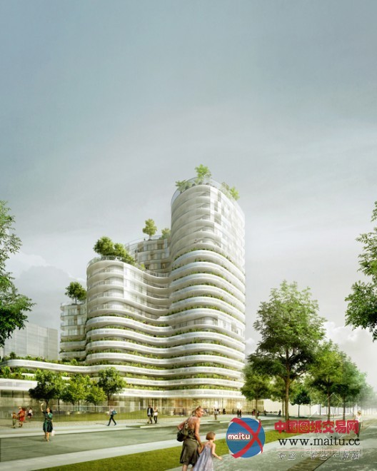 Hamonic + Masson设计的法国南斯公寓住宅