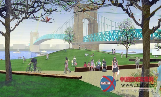 佐佐木公司设计的美国菲利斯•W•斯梅尔滨河公园