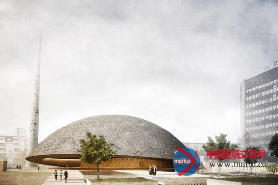 OODA设计的普里什蒂纳中央清真寺竞标方案