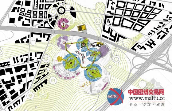 Manuelle Gautrand Architecture设计的欧罗巴城规划参赛作品