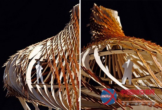 Blue forest设计的英国伊甸园生态“鸟巢”树屋