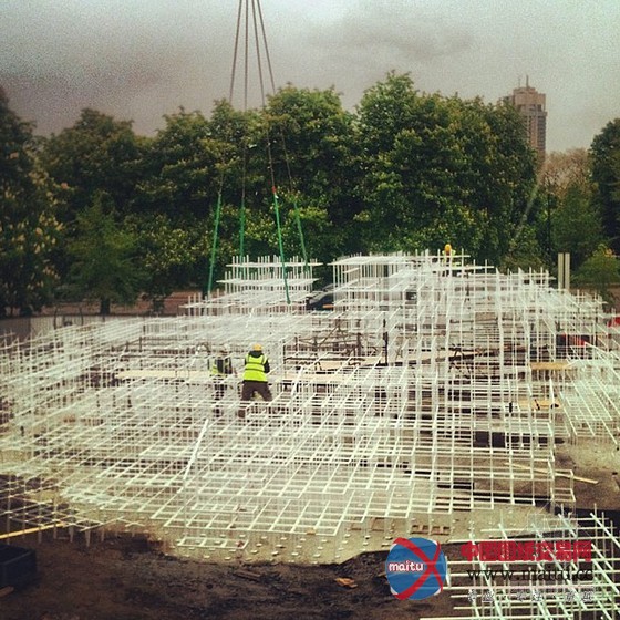 藤本壮介设计的2013蛇形画廊即将完工