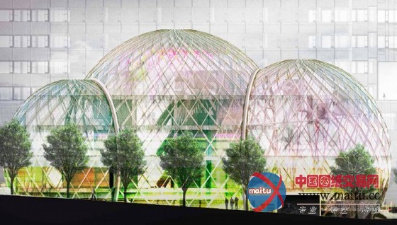 NBBJ设计的美国西雅图生态温室