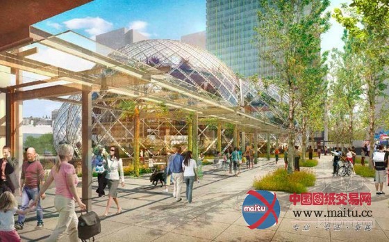 NBBJ设计的美国西雅图生态温室