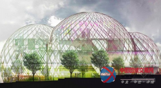 NBBJ设计的美国西雅图生态温室