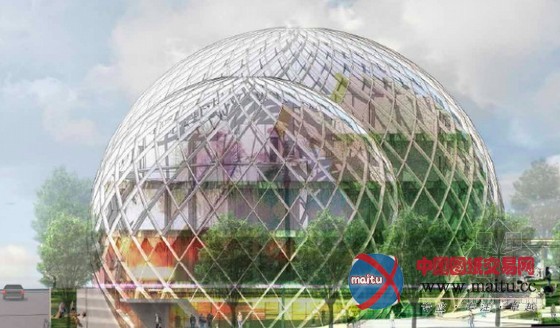 NBBJ设计的美国西雅图生态温室