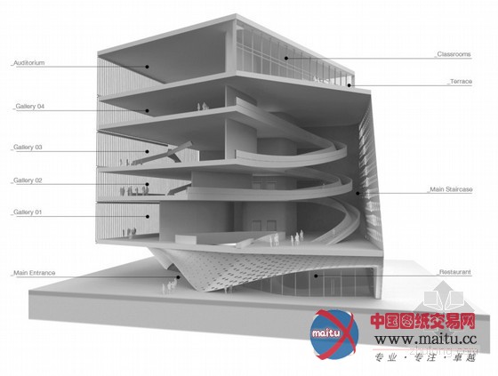 Adrian Yau等设计的瓜达拉哈拉文化中心