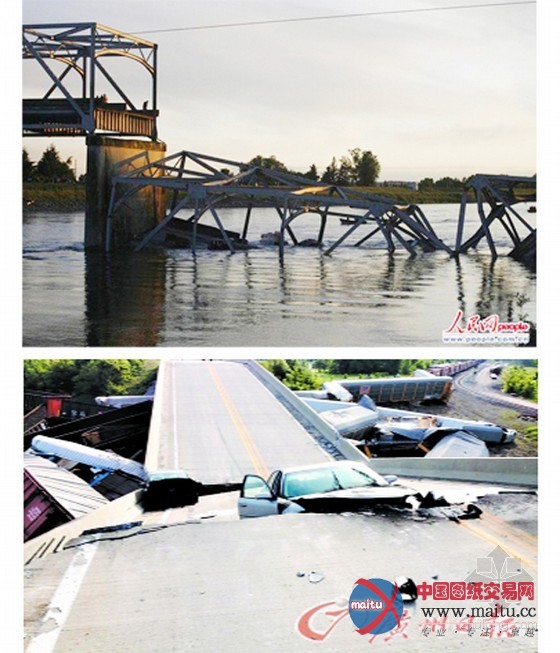 美国大桥塌陷引排查 上万桥梁结构危急