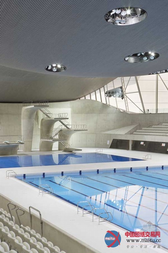 扎哈·哈迪德的伦敦奥运会水上中心首露建筑原貌