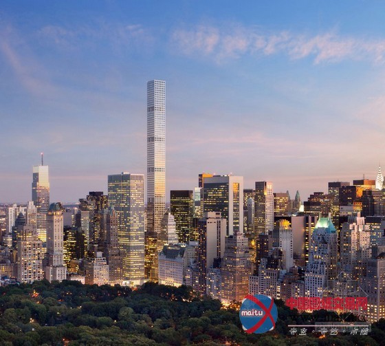 rafael vinoly的西半球最高建筑 曼哈顿1396英尺住宅大楼