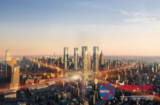 SOM设计的美国宾夕法尼亚火车站方案