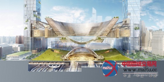 SOM设计的美国宾夕法尼亚火车站方案