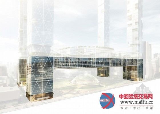 SOM设计的美国宾夕法尼亚火车站方案