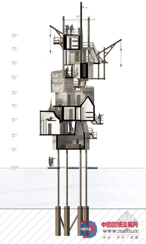 Thomas Savage设计的英国海滩“鸟巢”