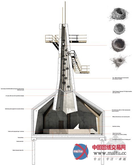 Thomas Savage设计的英国海滩“鸟巢”