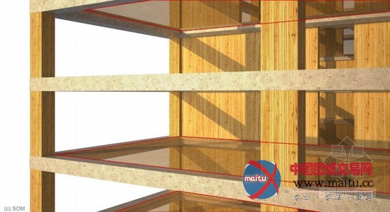 国际知名事务所SOM最新成果 使用木材建设摩天大楼 减少碳排放量