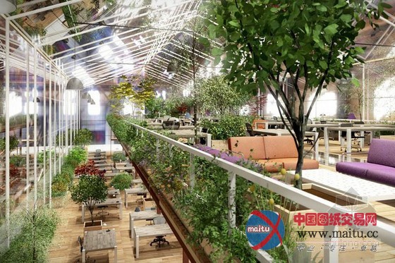 Except用废弃船坞改造成的水晶森林