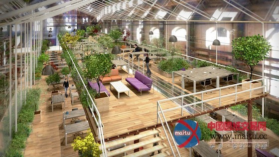 Except用废弃船坞改造成的水晶森林