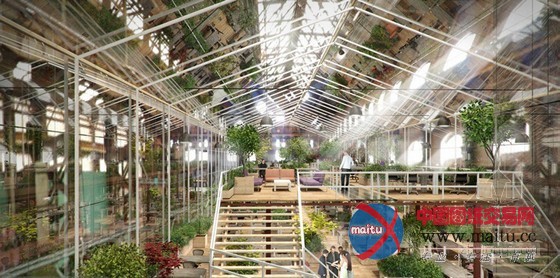 Except用废弃船坞改造成的水晶森林