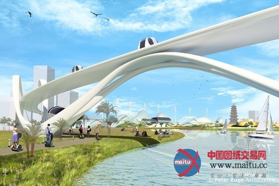 Peter Ruge设计的中国海南绿色健康城市方案