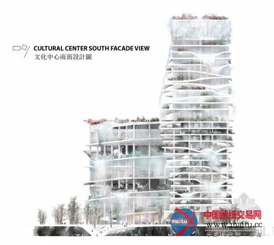 KAMJZ设计的台湾城市文化中心竞赛入围作品