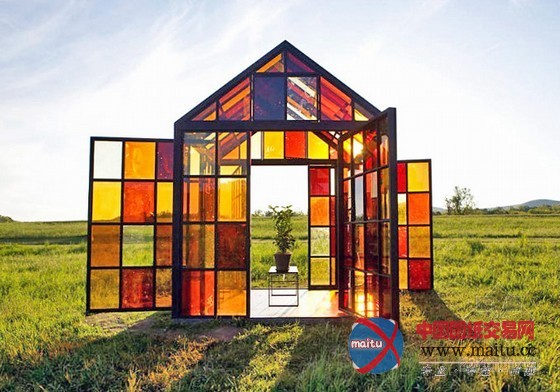 William Lamson设计的糖晶玻璃制成的甜蜜温室