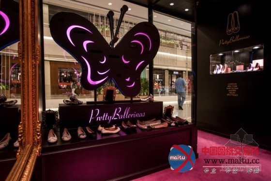 巴西Pretty Ballerinas芭蕾舞鞋专卖店装修设计