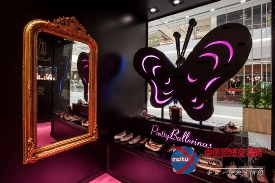 巴西Pretty Ballerinas芭蕾舞鞋专卖店装修设计
