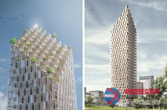 C.F. M?ller设计的瑞典太阳能高层木建筑