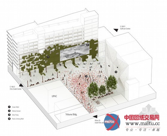 Op.N设计的盐湖城中心6970重建计划