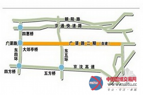北京四环上建高架 京通快速路交通有望缓解