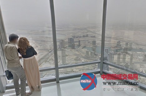 谷歌采集全球最高建筑迪拜塔360度全景图像