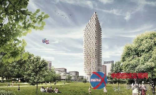 斯德哥尔摩城市灯塔:太阳能供电木制摩天大楼