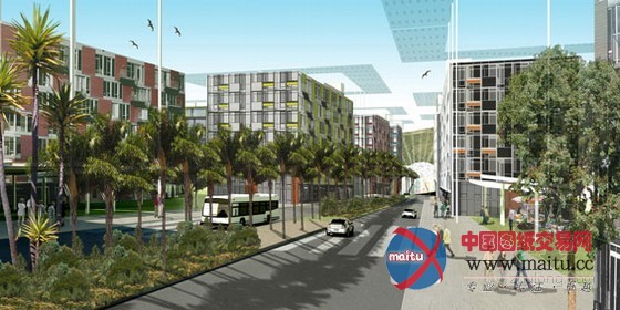 Exp和Lemay联合设计的阿尔及利亚El-Meria城规划竞标项目