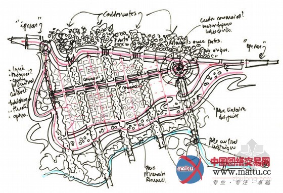 Exp和Lemay联合设计的阿尔及利亚El-Meria城规划竞标项目